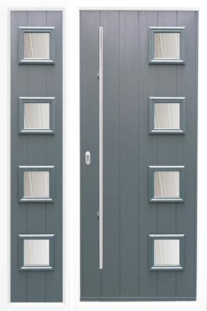 Side panels for composite door