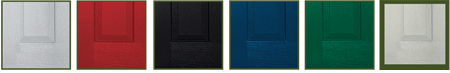 standard composite door colours White, red, black, blue, green, foiled white